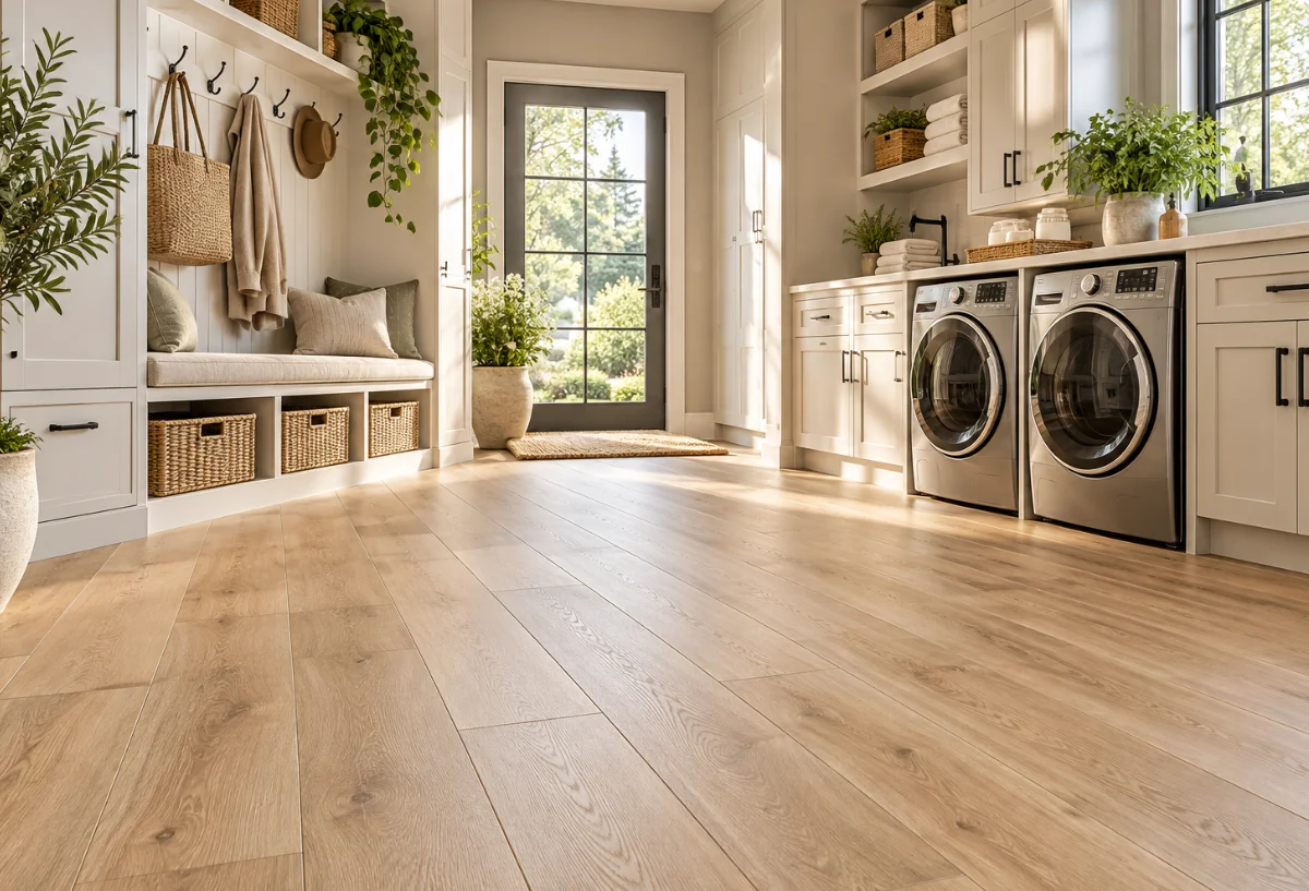 Neatly finished modern flooring in a residential interior